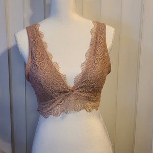 Plunge Alencon Lace Bralette